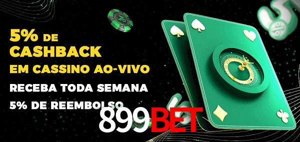 Promoções do cassino ao Vivo 899bet